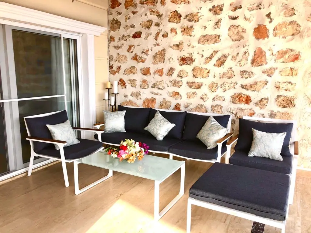 Shaded terrace